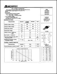 BU406D datasheet: 7Ampere NPN power transistor BU406D