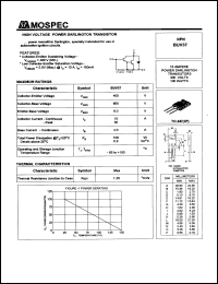 BUV37 datasheet: 15Ampere high voltage power darlington transistor BUV37