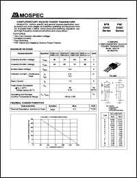 D45C1 datasheet: 4Ampere complementary silicon power transistor D45C1