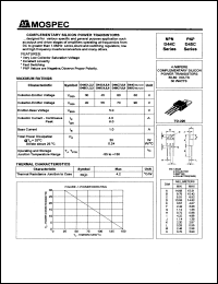 D45C6 datasheet: 4Ampere complementary silicon power transistor D45C6