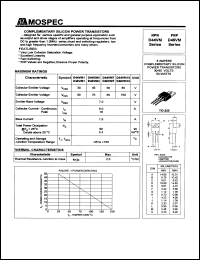 D44VM1 datasheet: 30V 8Ampere complementary silicon power transistor D44VM1