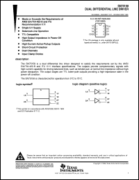 SN75158PS datasheet:  DUAL DIFFERENTIAL LINE DRIVER SN75158PS