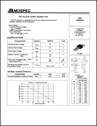 D45H1A datasheet: 10Ampere PNP silicon power transistor D45H1A