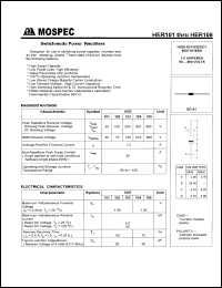 HER103 datasheet: 200V switchmode power rectifier HER103