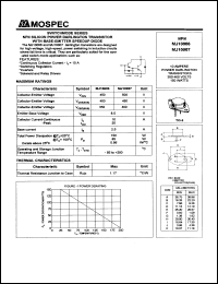 MJ10006 datasheet: Switchmode series NPN silicon power  darlington transistor MJ10006