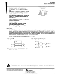 SN75150JG datasheet:  DUAL LINE DRIVER SN75150JG