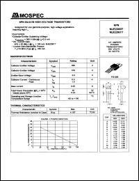 MJE2360T datasheet: 350V  NPN silicon high-voltage transistor MJE2360T