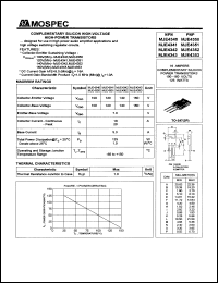 MJE4340 datasheet: 100V complementary silicon  high-power transistor MJE4340