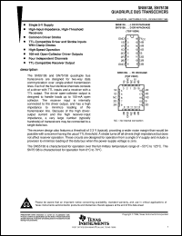 SN75138D datasheet:  QUADRUPLE BUS TRANSCEIVER SN75138D