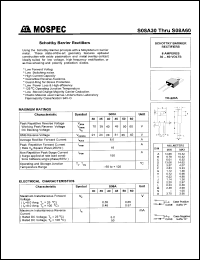 S08A40 datasheet: 40V schottky barrier rectifier S08A40