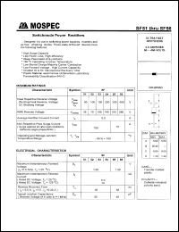 SF52 datasheet: 100V switchmode power rectifier SF52