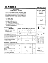 SK13 datasheet: 30V suface mount schottky barrier rectifier SK13