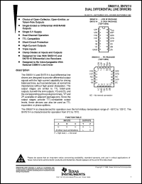 SN75114J datasheet:  DUAL DIFFERENTIAL LINE DRIVER SN75114J