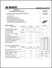 U06C20 datasheet: 200V  switchmode dual ultrafast power rectifier U06C20