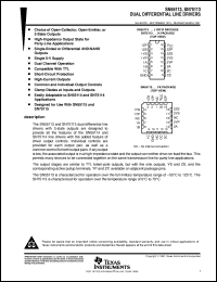 SN75113D datasheet:  DUAL DIFFERENTIAL LINE DRIVER SN75113D