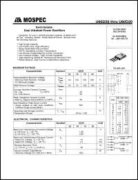 U60D15 datasheet: 150V switchmode dual ultrafast power rectifier U60D15