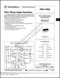 TDA1185A datasheet: Triac phase angle controller TDA1185A