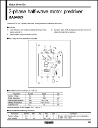 BA6402F datasheet: 2-phase half-wave motor predriver BA6402F