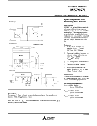 M57957L datasheet: Hybrid IC for driving IGBT modules M57957L