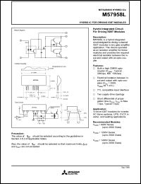 M57958L datasheet: Hybrid IC for driving IGBT modules M57958L