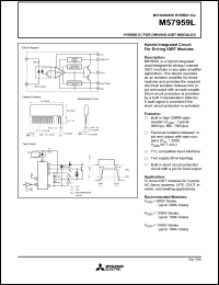 M57959L datasheet: Hybrid IC for driving IGBT modules M57959L