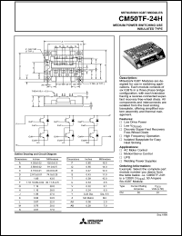 CM50TF-24H datasheet: 50 Amp IGBT module for high power switching use insulated type CM50TF-24H