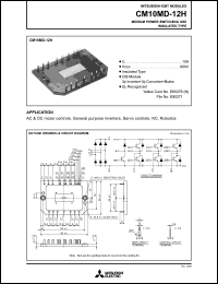 CM10MD-12H datasheet: 10A IGBT module for medium power switching use, insulated type CM10MD-12H