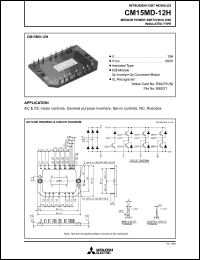 CM15MD-12H datasheet: 15A IGBT module for medium power switching use, insulated type CM15MD-12H