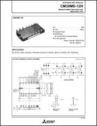 CM30MD-12H datasheet: 30A IGBT module for medium power switching use, insulated type CM30MD-12H