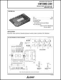 CM10MD-24H datasheet: 10A IGBT module for medium power switching use, insulated type CM10MD-24H