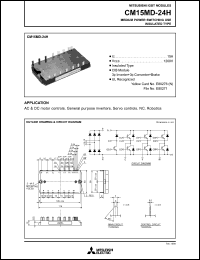 CM15MD-24H datasheet: 15A IGBT module for medium power switching use, insulated type CM15MD-24H
