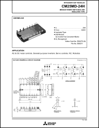 CM25MD-24H datasheet: 25A IGBT module for medium power switching use, insulated type CM25MD-24H