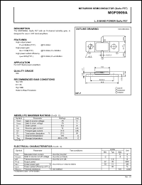 MGF0909A datasheet: L, S band power GaAs fet MGF0909A