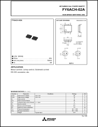 FY6ACH-02A datasheet: 6A power mosfet for high-speed switching use FY6ACH-02A