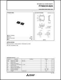 FY8ACH-02A datasheet: 8A power mosfet for high-speed switching use FY8ACH-02A