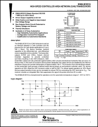 SN65LBC031QD datasheet:  TRANSCEIVER SN65LBC031QD