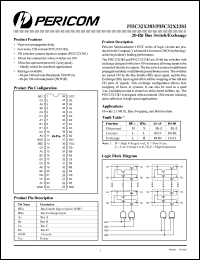 PI5C32X2383B datasheet: 20-bit bus switch/exchange PI5C32X2383B