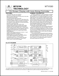 MTV030N201 datasheet: On-screen-display with ayto-sizing controller MTV030N201