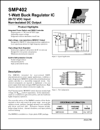 SMP402SC datasheet: 1-Watt buck regulator IC SMP402SC