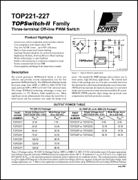 TOP223Y datasheet: Three-terminal off-line PWM switch TOP223Y