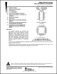 SN55183J datasheet:  DUAL DIFFERENTIAL LINE DRIVER SN55183J