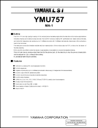 YMU757 datasheet: MA-1 YMU757