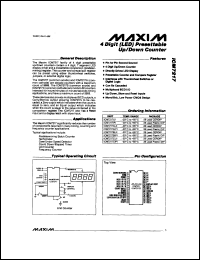 ICM7217AIPI datasheet: 4 digit (LED) presettable up/down ciounter ICM7217AIPI