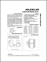 ICM7218AIJI datasheet: 8 digit LED display driver ICM7218AIJI