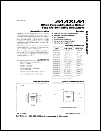 MAX660C/D datasheet: CMOS monolithic voltage converter MAX660C/D