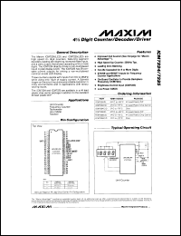 ICM7224C/D datasheet: 4-1/2 digit counter ICM7224C/D