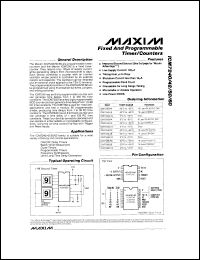 ICM7240IPE datasheet: Programmable timer/counter ICM7240IPE