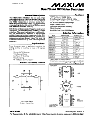 MAX038C/D datasheet: High-frequency waveform generator MAX038C/D