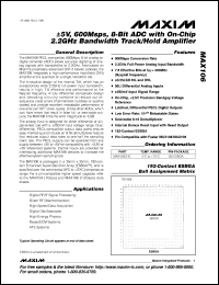 MAX1093BCEG datasheet: 250ksps, +3V, 4-channel single-ended/2-channel pseudo-differential, 10-bit ADCs with +2.5V reference and parallel interface. INL (LSB) 1 MAX1093BCEG