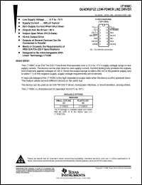 LT1030CDR datasheet:  QUADRUPLE LOW-POWER LINE DRIVER LT1030CDR